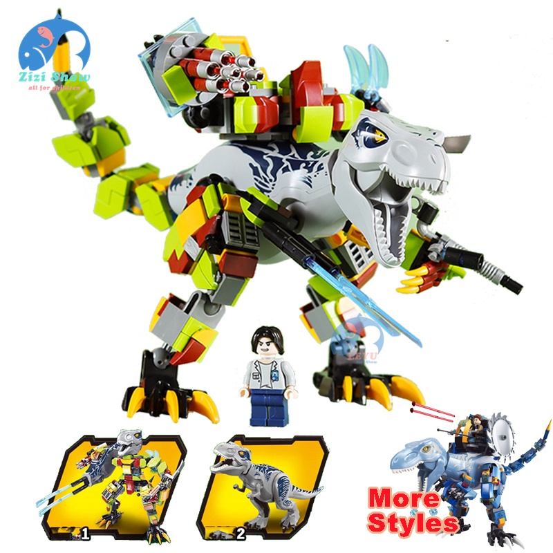 LEYU Jurassic Mecha Tyrannosaurus Rex Building Blocks Creative 3 in 1 ...