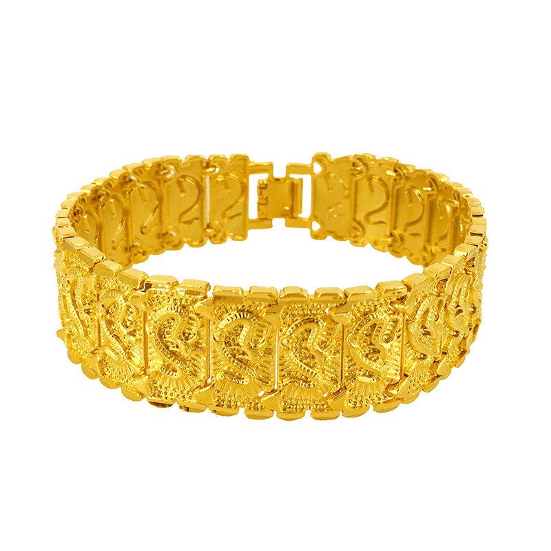 gold thick bracelet