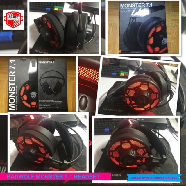 monster led gaming headset