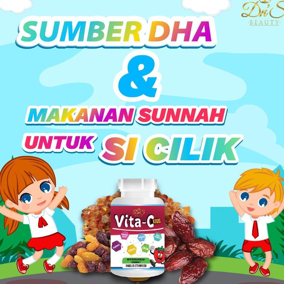 Ori HQ DNS VITAMIN MINDA DHA IQ BOOSTER SI CILIK VITA C (For KANAK ...