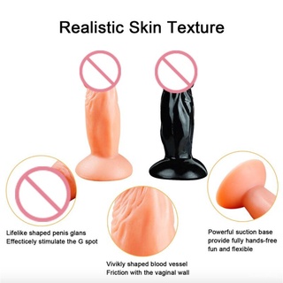 Secret Corner JIUAI 4.5 Inches Mini Soft Penis Dildo Sex Toys for Girls Sex Toys for Women - Flesh 7 #5