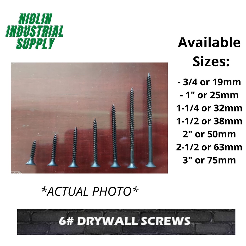 Black Screw For Wood 3 4 To 3 Shopee Philippines