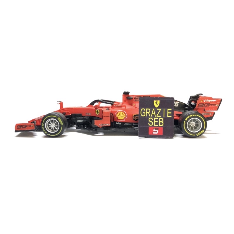 FREE 2020 Ferrari SF1000 F1 Car #5 Vettel Set of 7 1/43 F1 Pit Crew Figures 