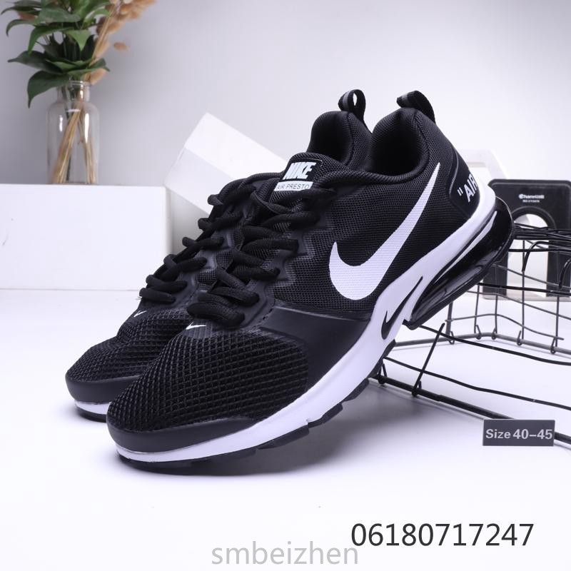 Nike Air Presto Vapormax Black And White Mesh Breathable Running Shoes |  Shopee Philippines