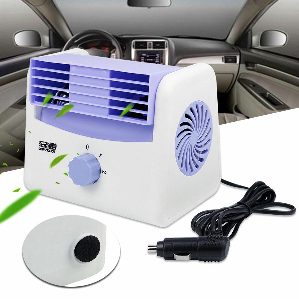 DC 12V24V Car AC Air Conditioner Quiet Cooling Fan Portable Auto