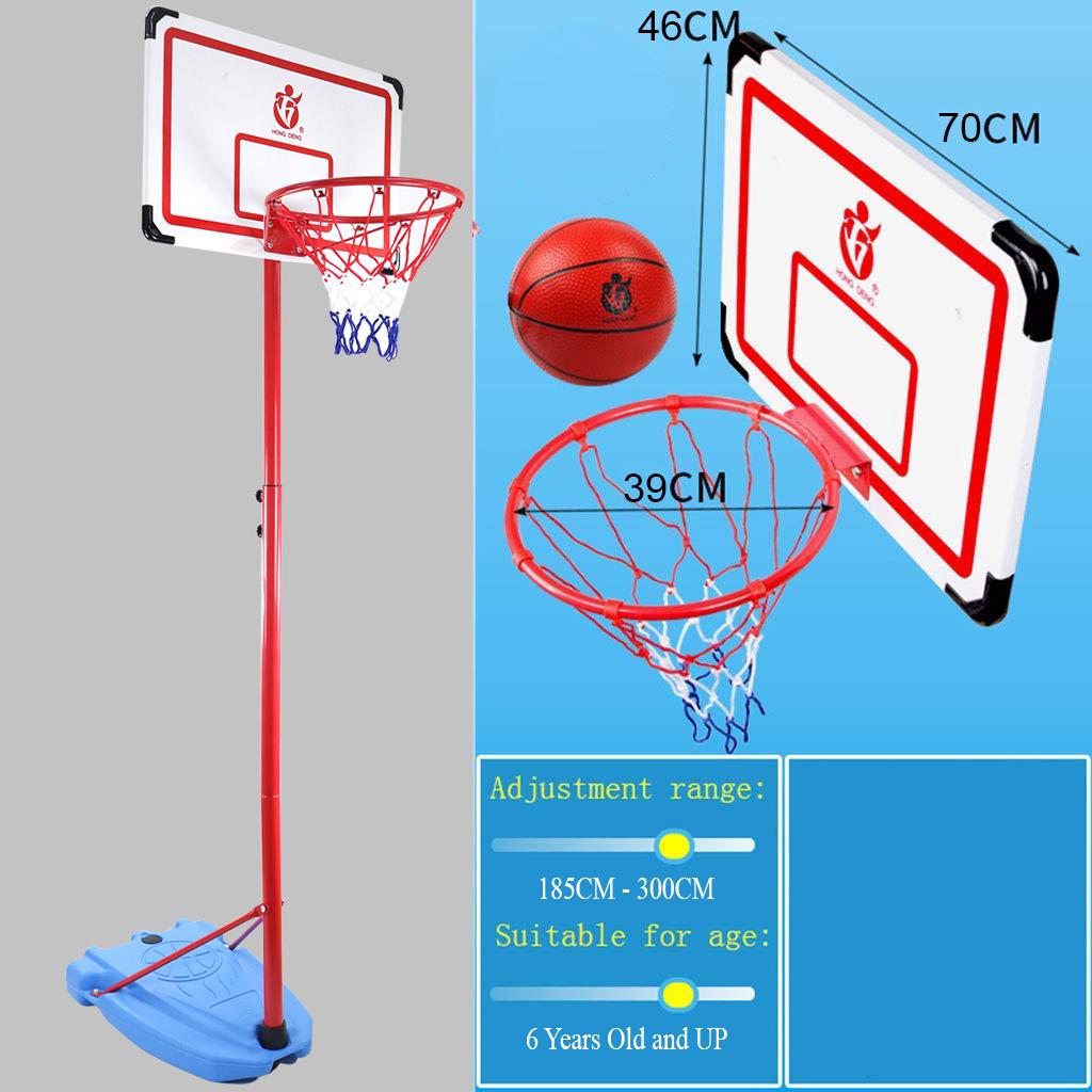 Portable Basketball Hoop Stand with Backboard, Net and Ball, Adjustable