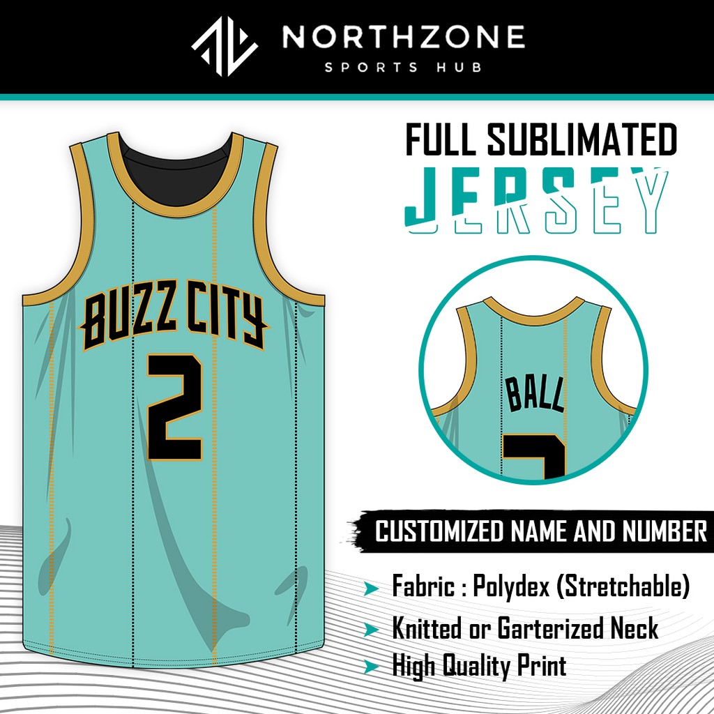 NBA Charlotte "Buzz City" City Edition Basketball Full