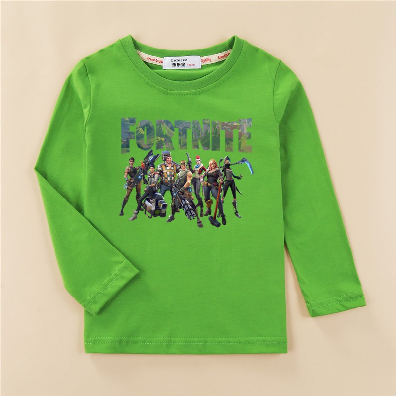 Fortnite Boy Game Tees Cotton Fashion Print Tops Kid T Shirt - new new 2 12year characters roblox t shirts teenager boys long