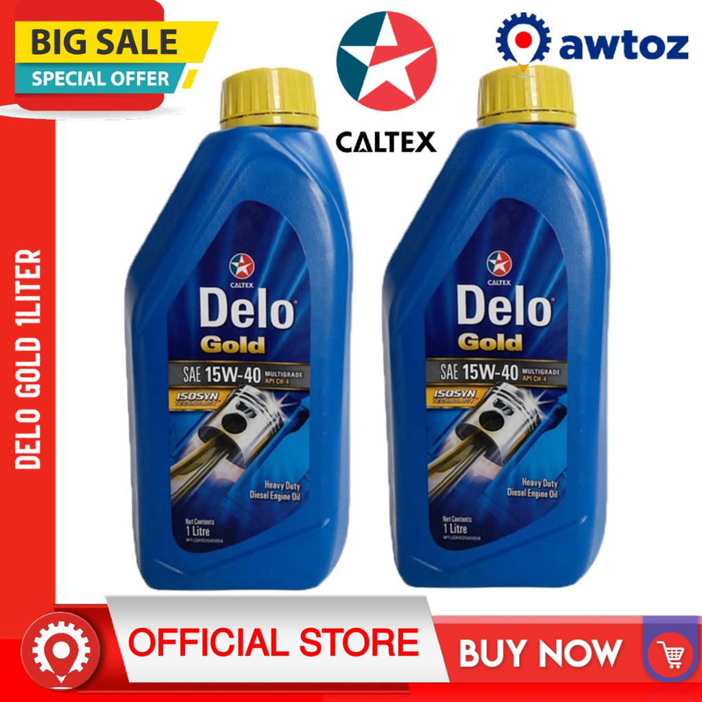 CALTEX Delo Gold Multigrade SAE 15W40 1 Liter Shopee Philippines