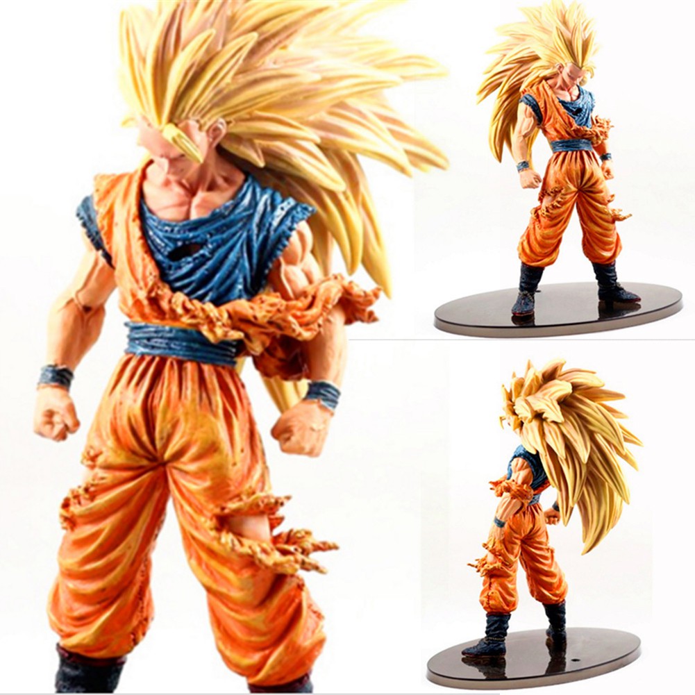 Anime Dragon Ball Z Super Saiyan Son Goku 3 Action Figure Shopee Philippines