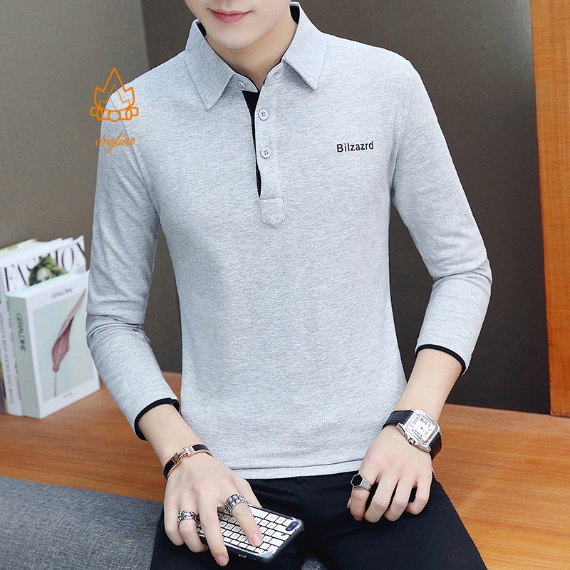 mens long sleeve polo shirts 3xl