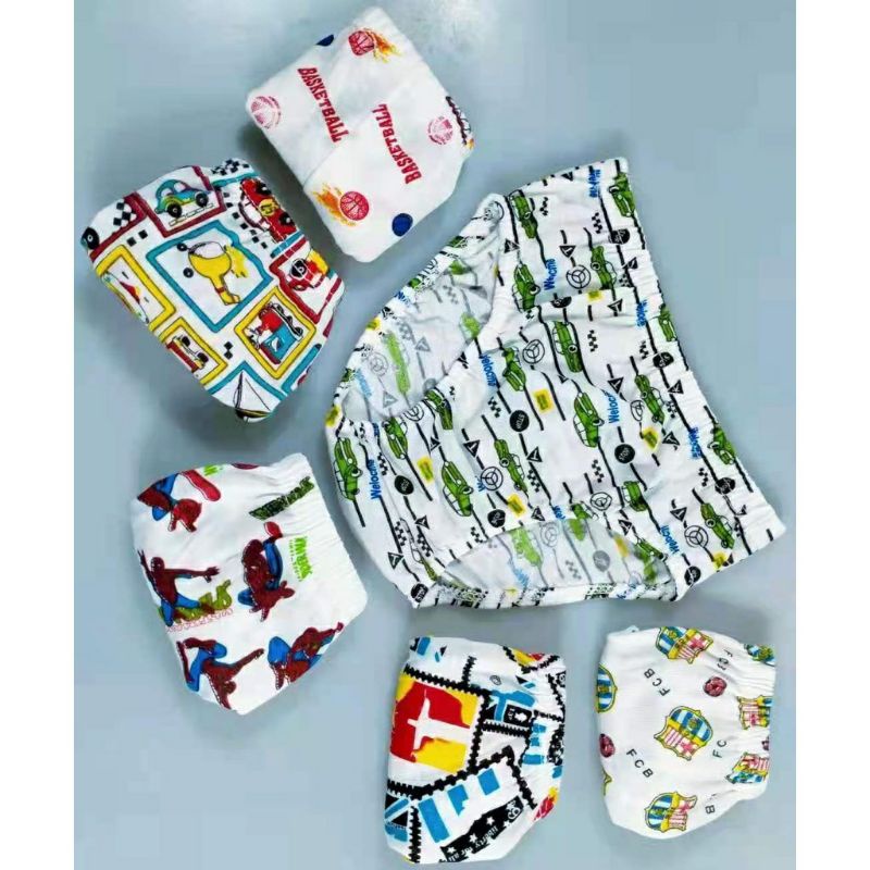 6 Pieces Kids Brief Character Boys Brief 2-3 yrs old