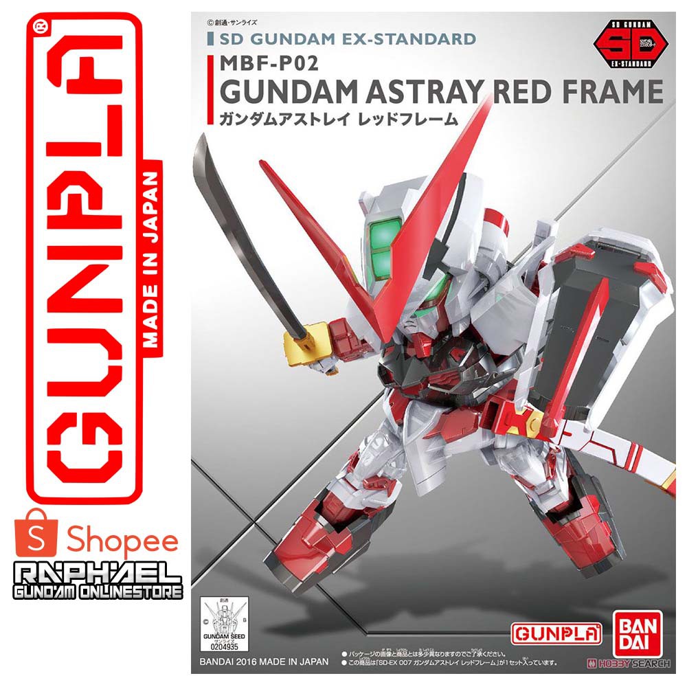 Gundam Sd Ex Standard Sdex Astray Red Frame Bandai Spirits Shopee Philippines