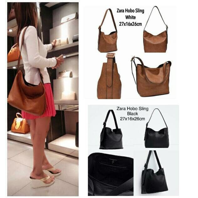 COD) Zara Hobo Tote Bag Import / Women 