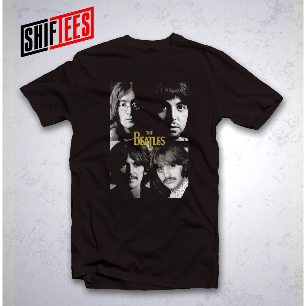 THE BEATLES COOL BAND SHIRT 100 Cotton (Gildan Brand) FULL COLOR