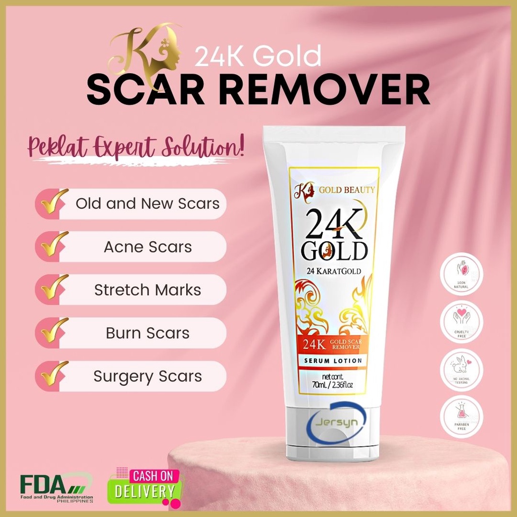 Jersyn 24K GOLD SCAR REMOVER Serum Lotion 70ml CS Scar Acne Pimple