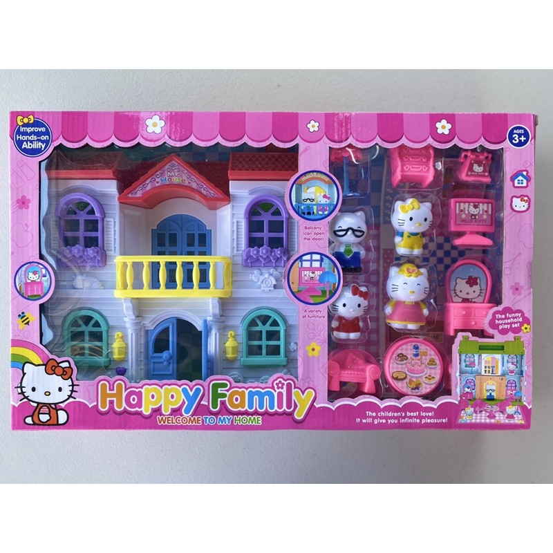 hello kitty doll house set