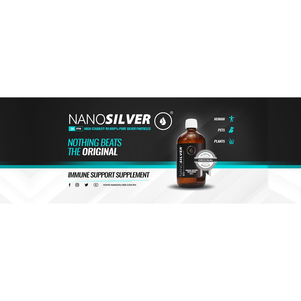 Маска nano silver белая