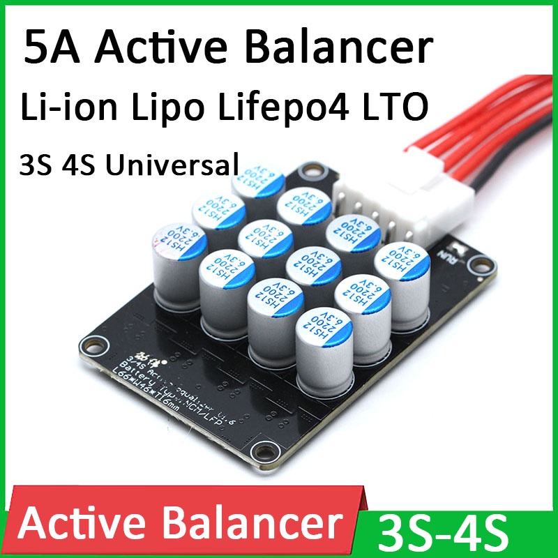 3S 4S 5A Lithium Battery Active Balance Board Capacitive batteries