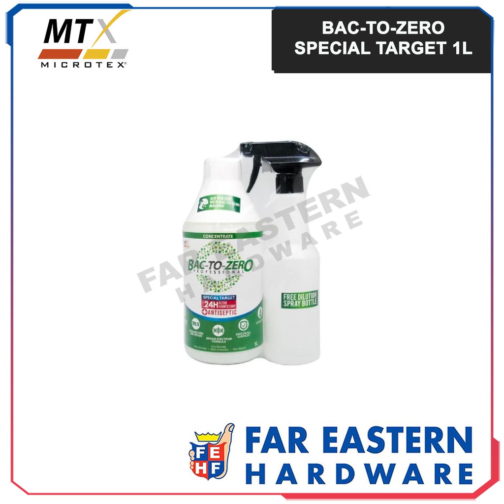 MICROTEX Bac to Zero Special Target 1L Antiseptic Disinfectant (FREE