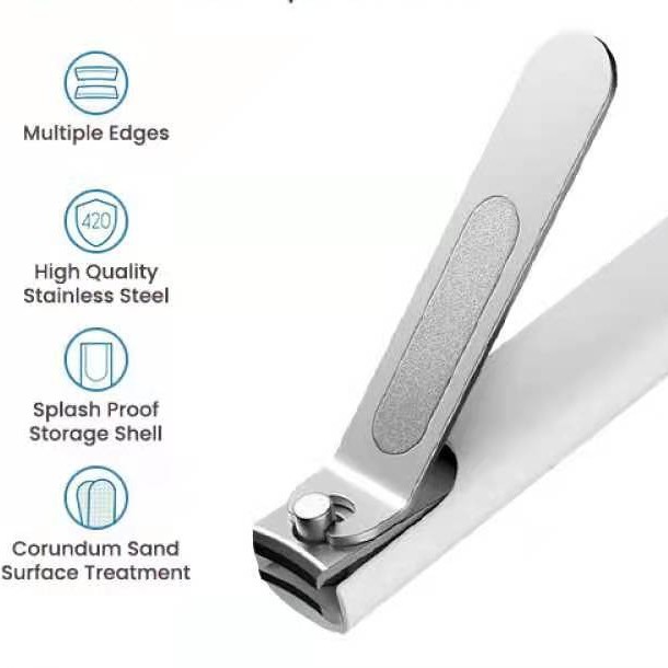 Original Xiaomi Mi Nail Clipper with AntiSplash Cover Stainless Steel
