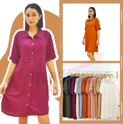 TrendSource Polo Dress Challis Trendy Plus Size | Shopee Philippines