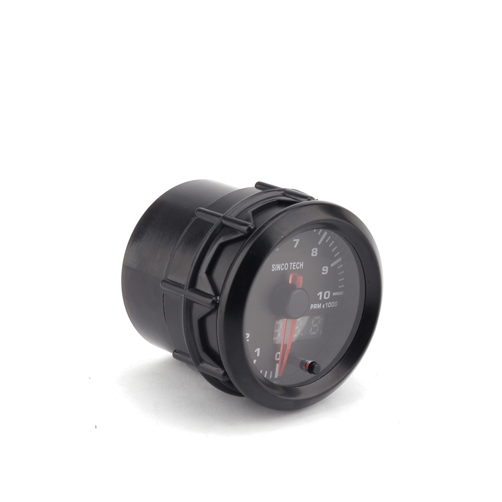 MagiDeal 52mm 12V 50-150 °C Digital Analog Electric Oil Temp Gauge Indicator Tachometer Detector Car Motorcycle 
