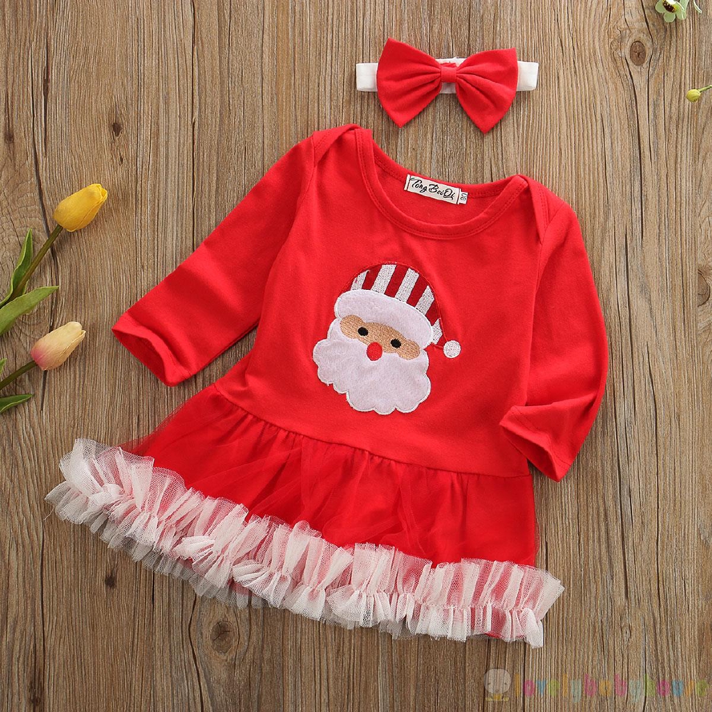 newborn baby christmas dress