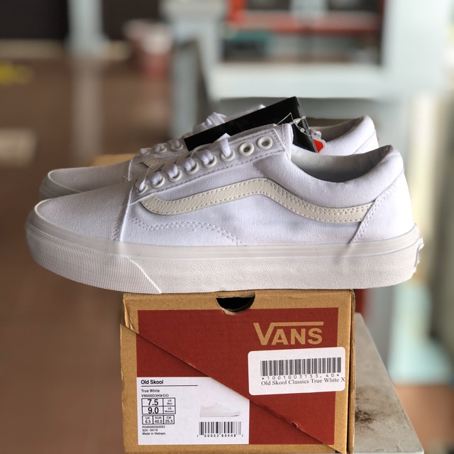 vans old skool true white
