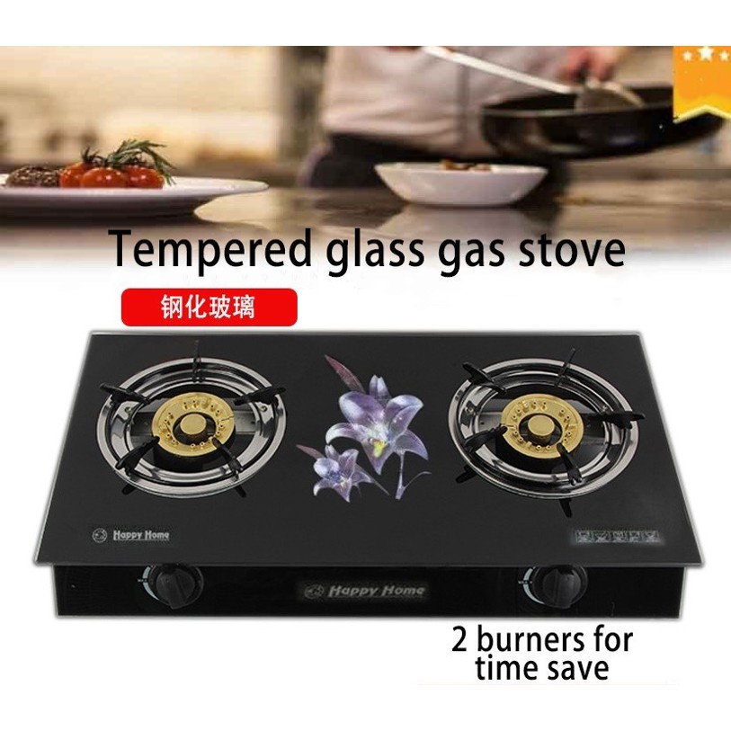 NEWLY Double Burner Gas Stove Heavy Duty High quality with Tempered