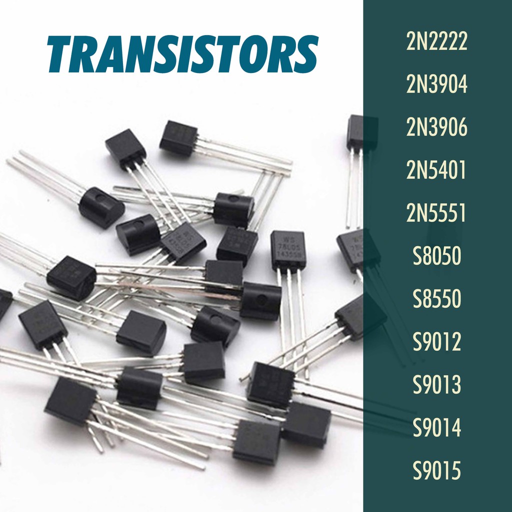 Ltvystore NPN PNP Power Transistor Assortment Assorted Kit 2N2222 S9015 S9018 S8050 S8550 S9012 S9013 S9014 2N3904 2N3906 2N5401 C945 2N5551 A1015 C1815