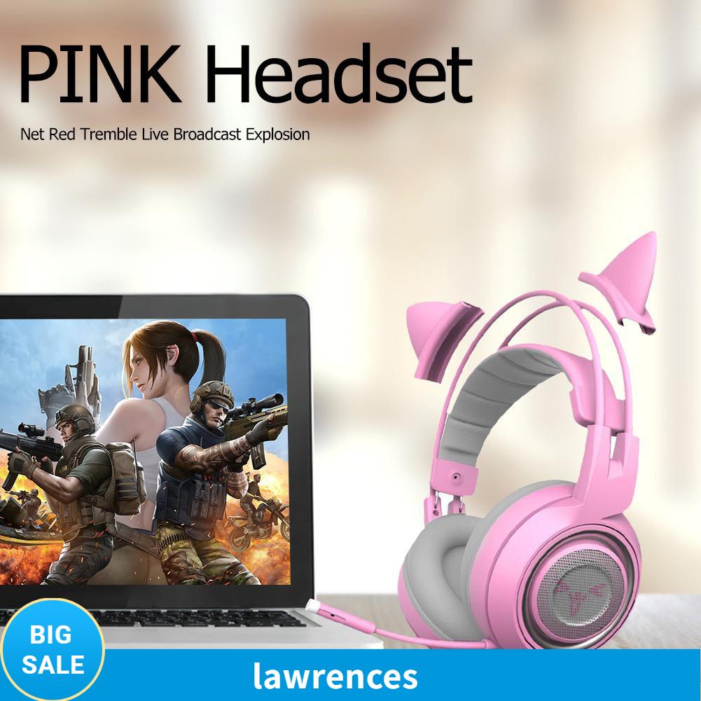 Gaming Headset 3 5mm For Pc Playstation 5 Xbox One Nintendo Switch Vr Pink L Shopee Philippines