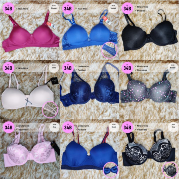 bras size 34b