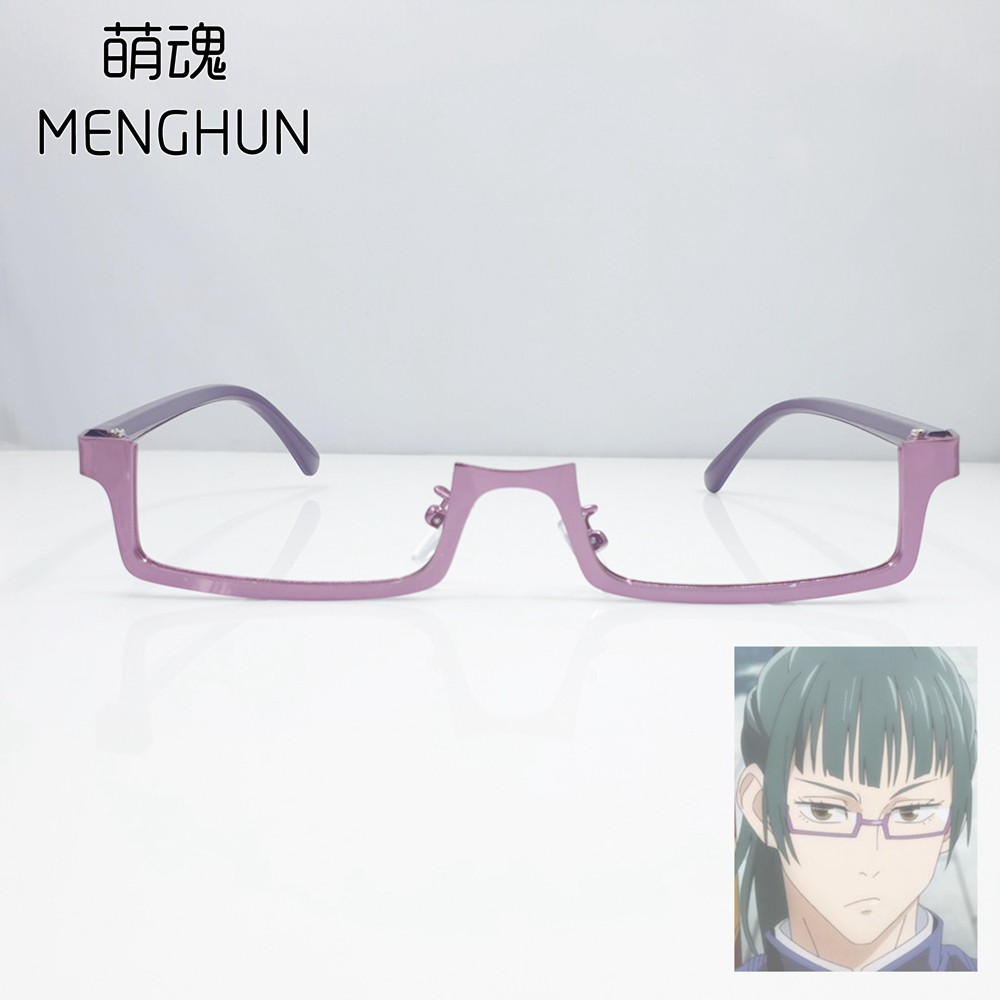 Jujutsu Kaisen Zenin Maki cosplay purple frame glasses cosplay