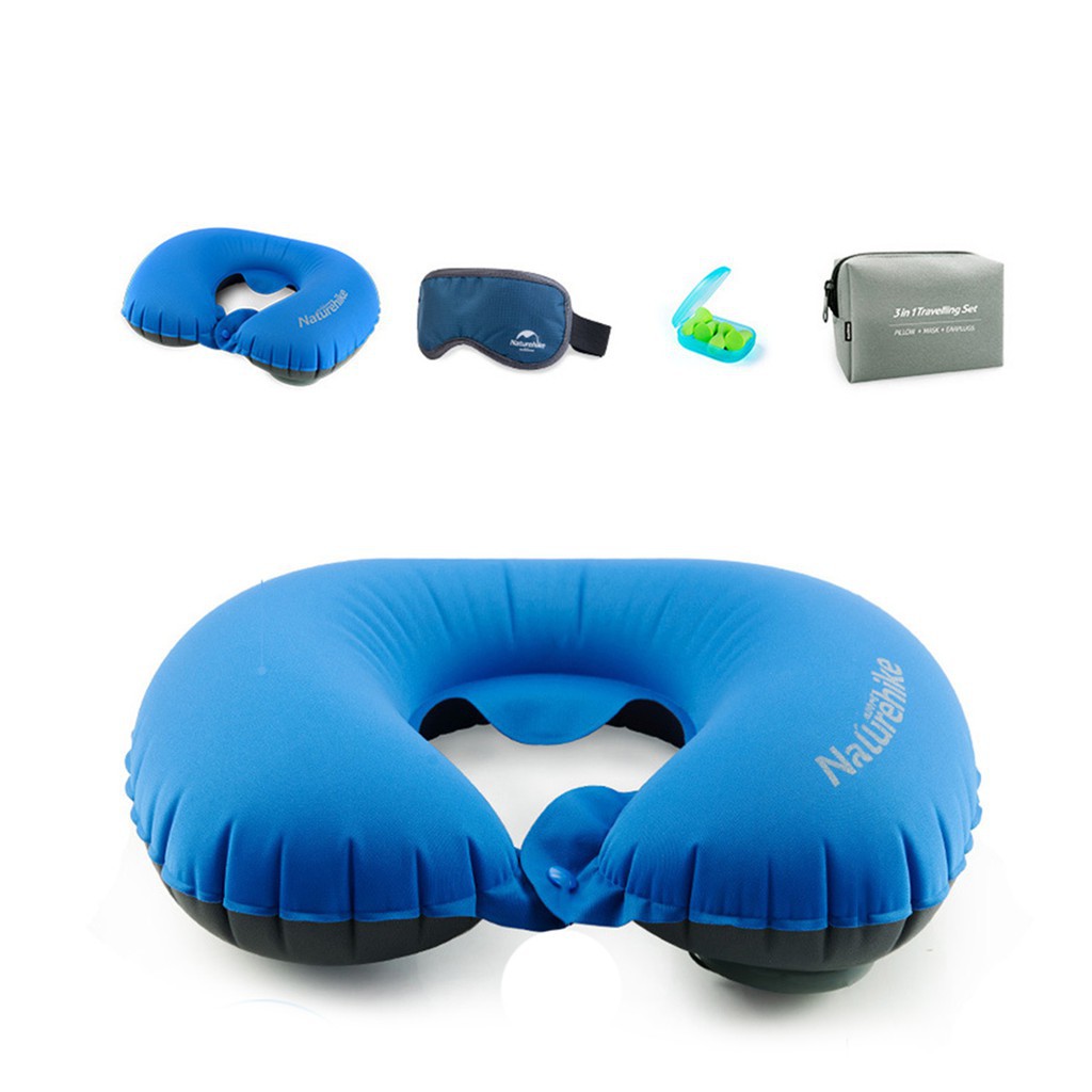 Inflatable Pillow Protector Neck Travel U Shaped Pillow Shopee