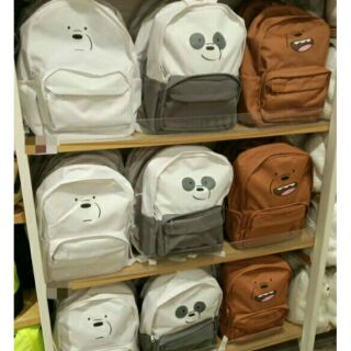 we bare bears backpack miniso