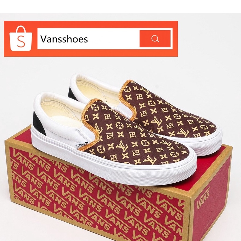 brown red vans