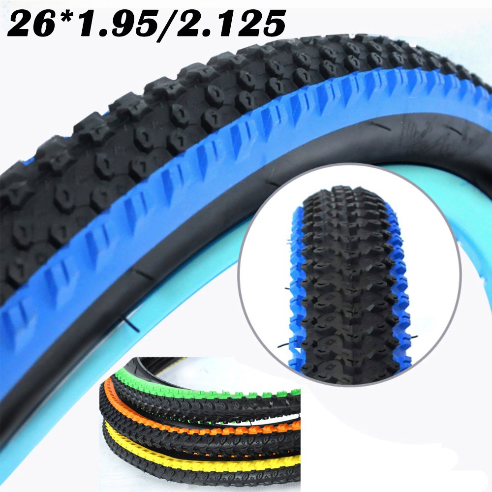 blue mountain bike tires