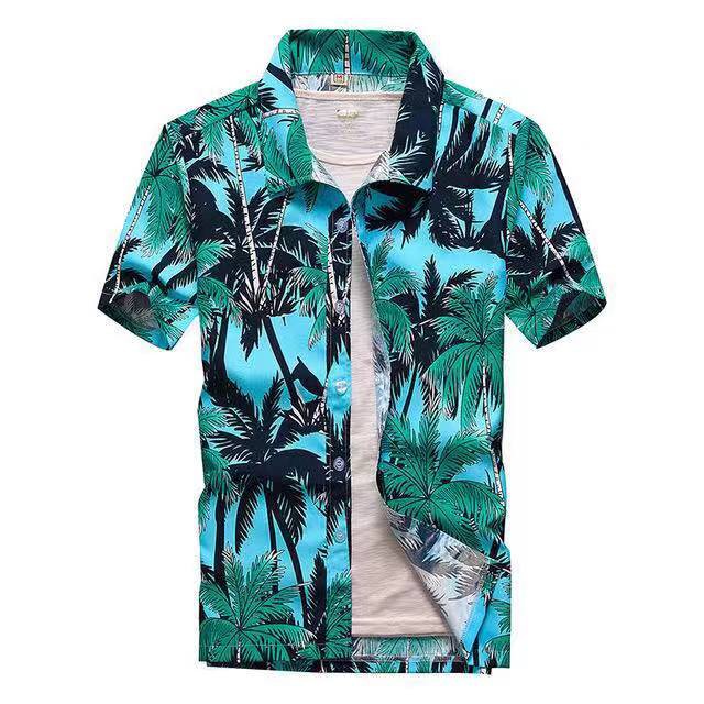 summer floral polo shirts for men hawaiian style shirts (S-XL size ...
