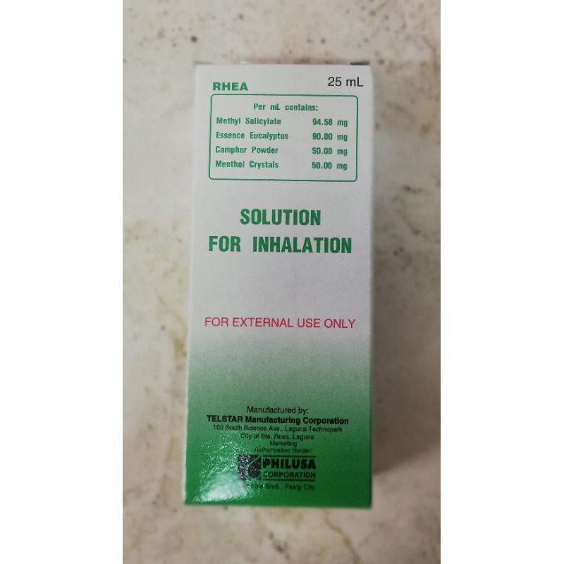 Steam Inhalant Solution for Inhalation 25ml Rhea Shopee Philippines