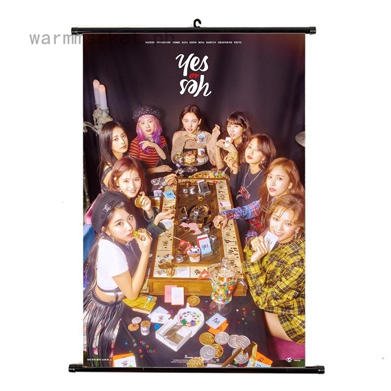 Warmmarket Kpop Twice Dance The Night Away Album Hanging Painting Art Painting Wall Scroll Poster Shopee Philippines