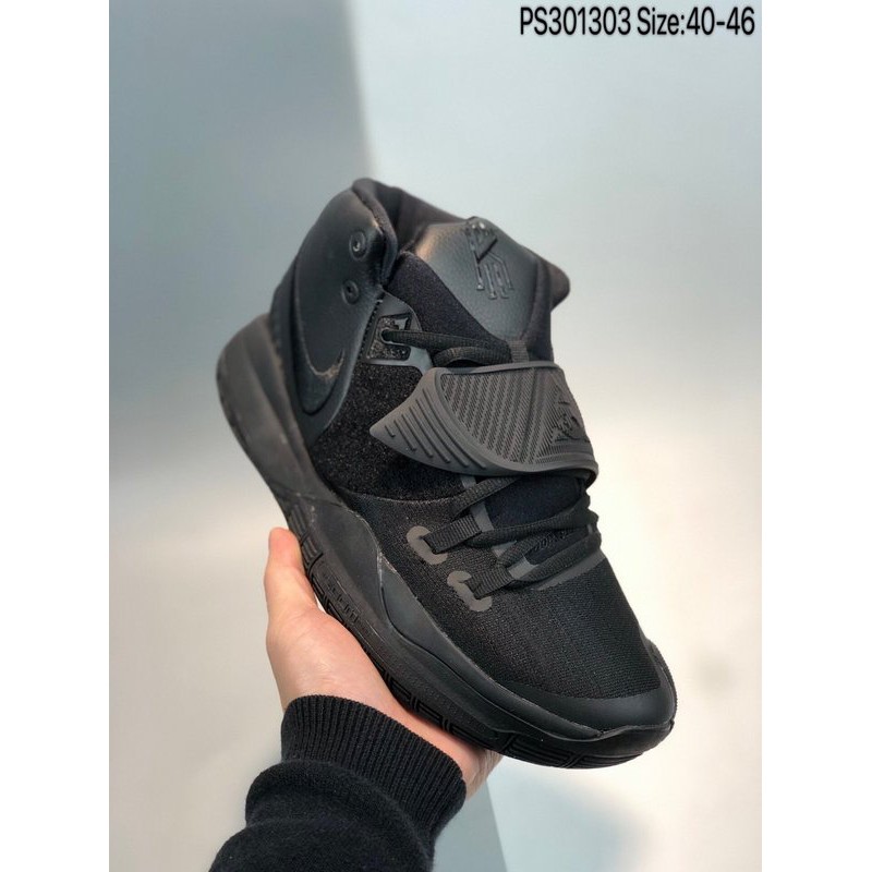 Jual Sepatu Basket Nike Kyrie 6 Jet Black White Tokopedia