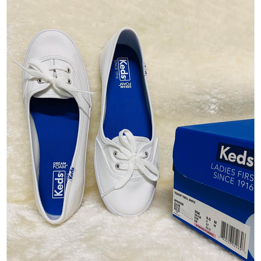 keds teacup white