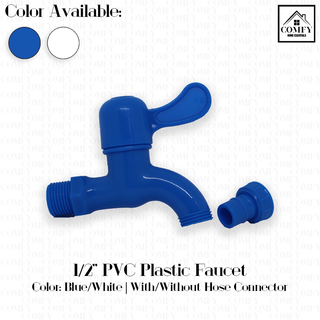 Multipurpose Plastic PVC Spigot Faucet with or w/o Hose Connector Gripo