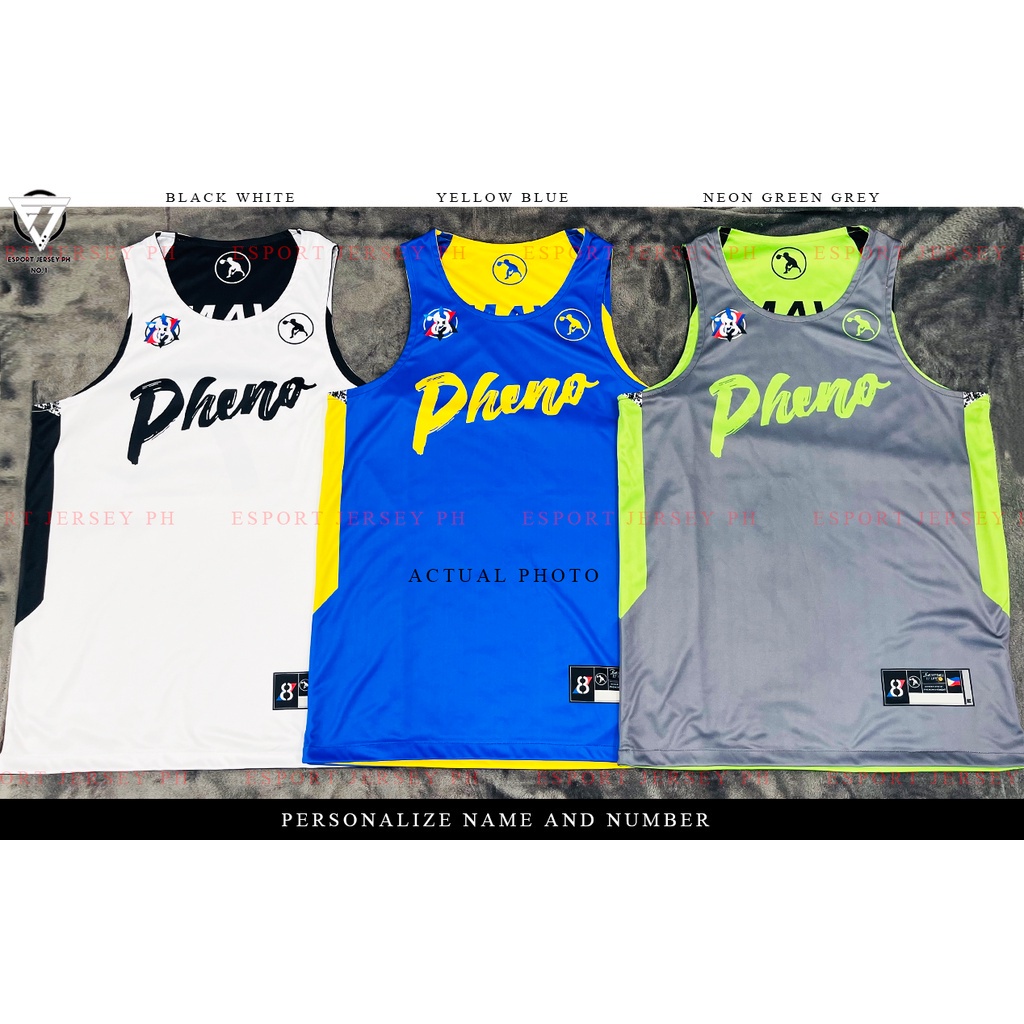 Basketball Jersey for Men FULL SUBLIMATION PHENO MAV JERSEY REVERSIBLE