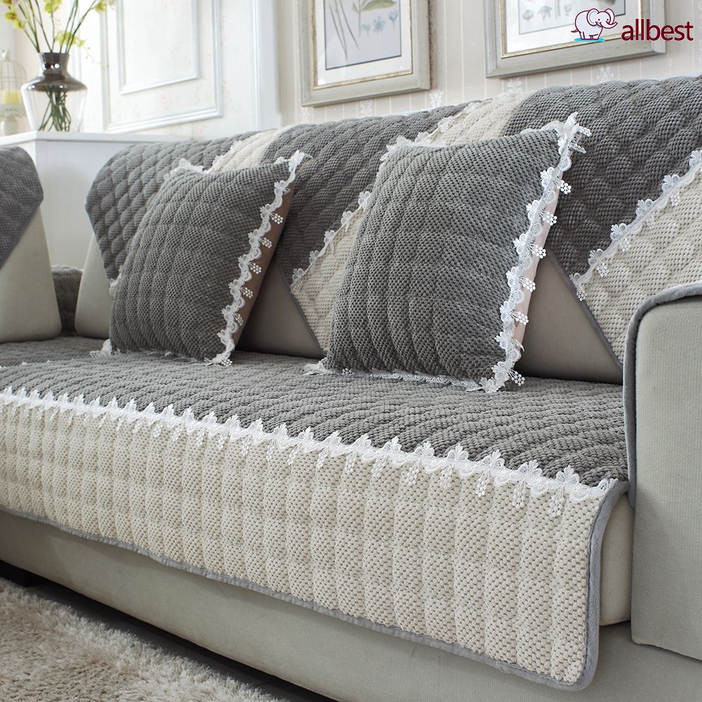 Sofa Cushion Light Gray Cover Sectional Protector Couch Shopee