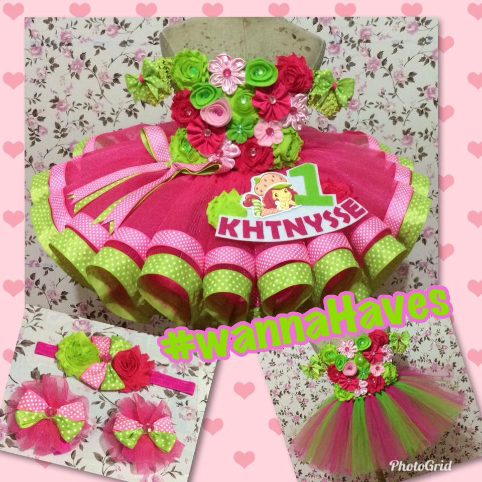 Strawberry Shortcake Tutu Dress Made To Order Shopee Philippines