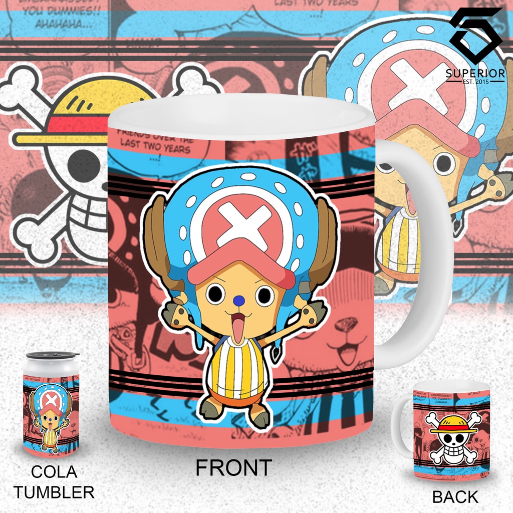 One Piece Anime Chopper Monkey D Luffy Zoro Trafalgar Sublimated Mug