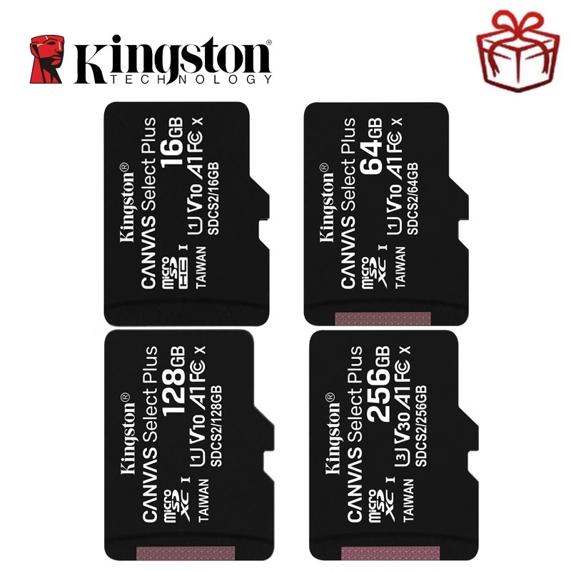 Kingston Micro SD C10 Memory Card 128GB 64GB 32GB 256GB U1 UP to 80MB/s