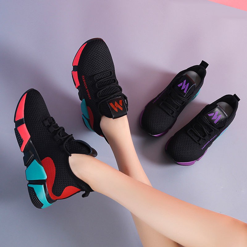 Colorful In Life Womens Rubber Breathable Sneakers Shoes Shopee